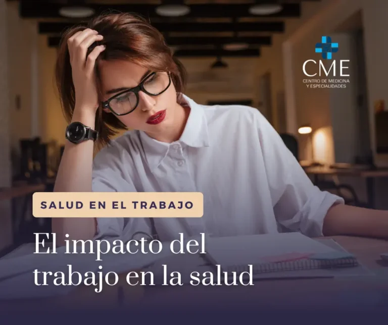salud en el trabajo, el impacto del trabajo en la salud. Consejos médicos de CME