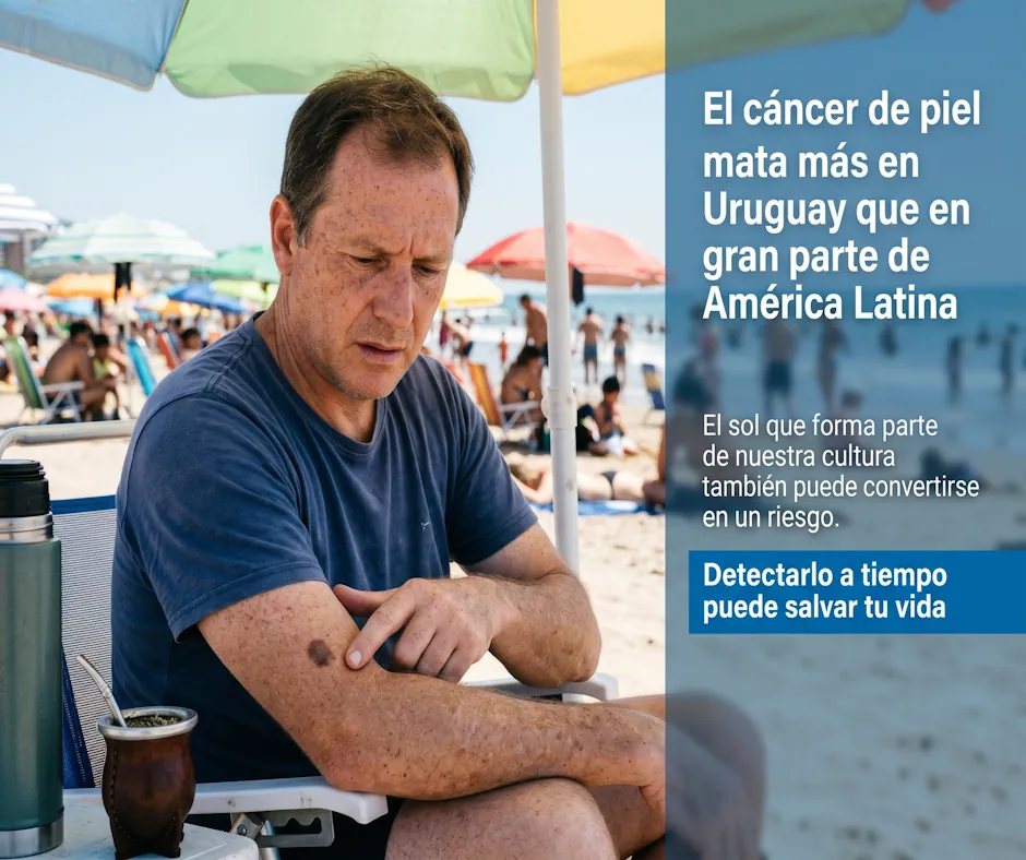 El cáncer de piel mata más en Uruguay que en casi toda América Latina: ¿por qué somos tan vulnerables?